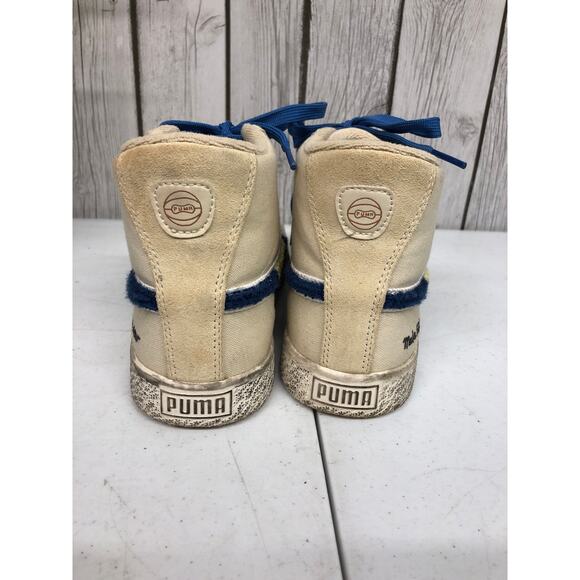 Puma Make History Now Clyde Mid x Black Fives Jr Sneaker Creme Brulee Size 6C - Picture 4 of 6